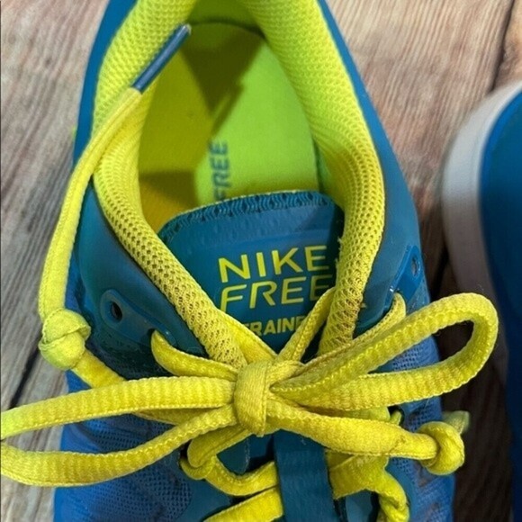 Nike Men\'s FREE TRAINER 3.0 Shoes Blue/Volt / White 630856-402 Size 8.5 main image 9
